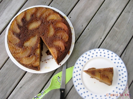 Nashi pear & ginger upside-down cake 3